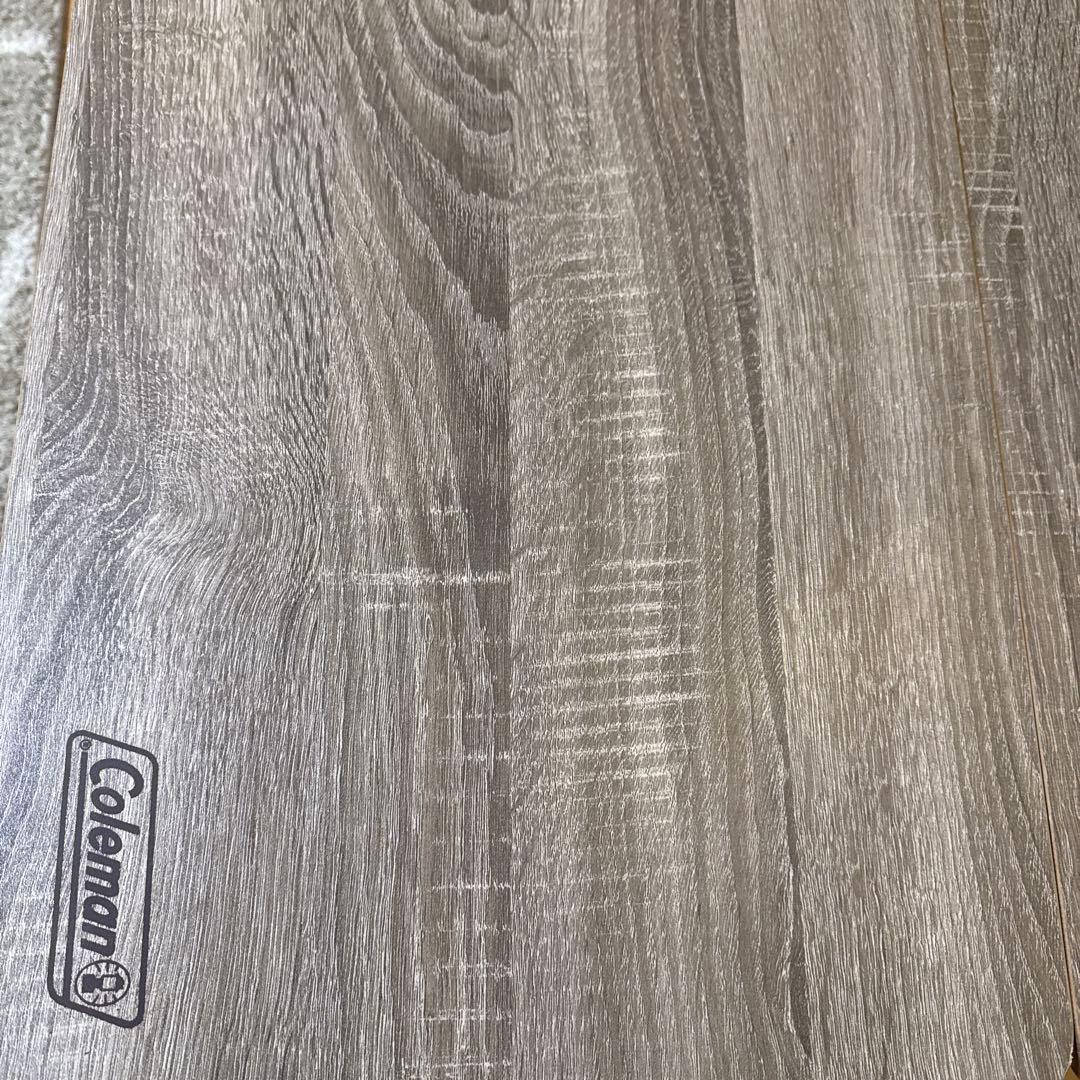 Coleman 折りたたみテーブル 木目調