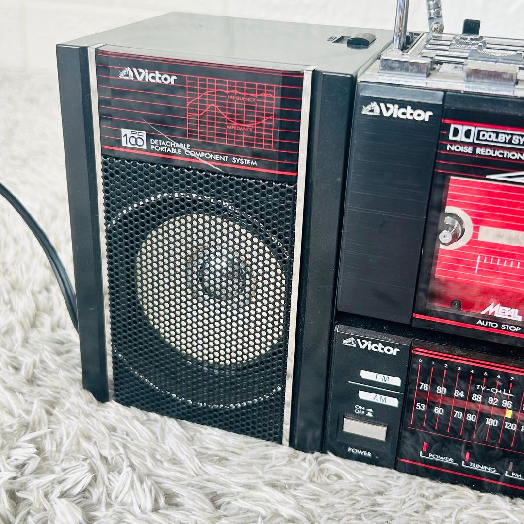 ビクター PC mini PC-R100 ラジカセ カセットデッキ ビンテージ