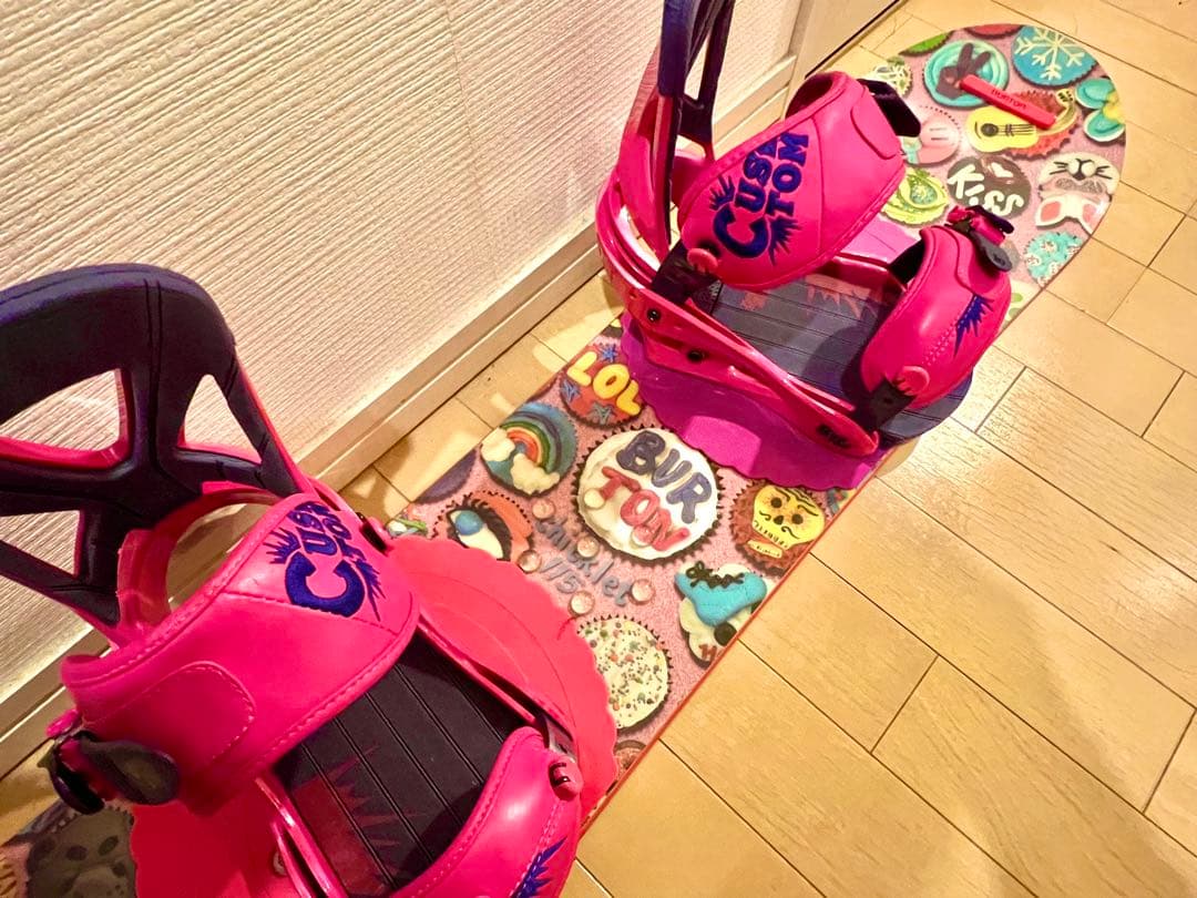 BURTON バートン　スノーボード 113cm　ボードビンディング２点セット