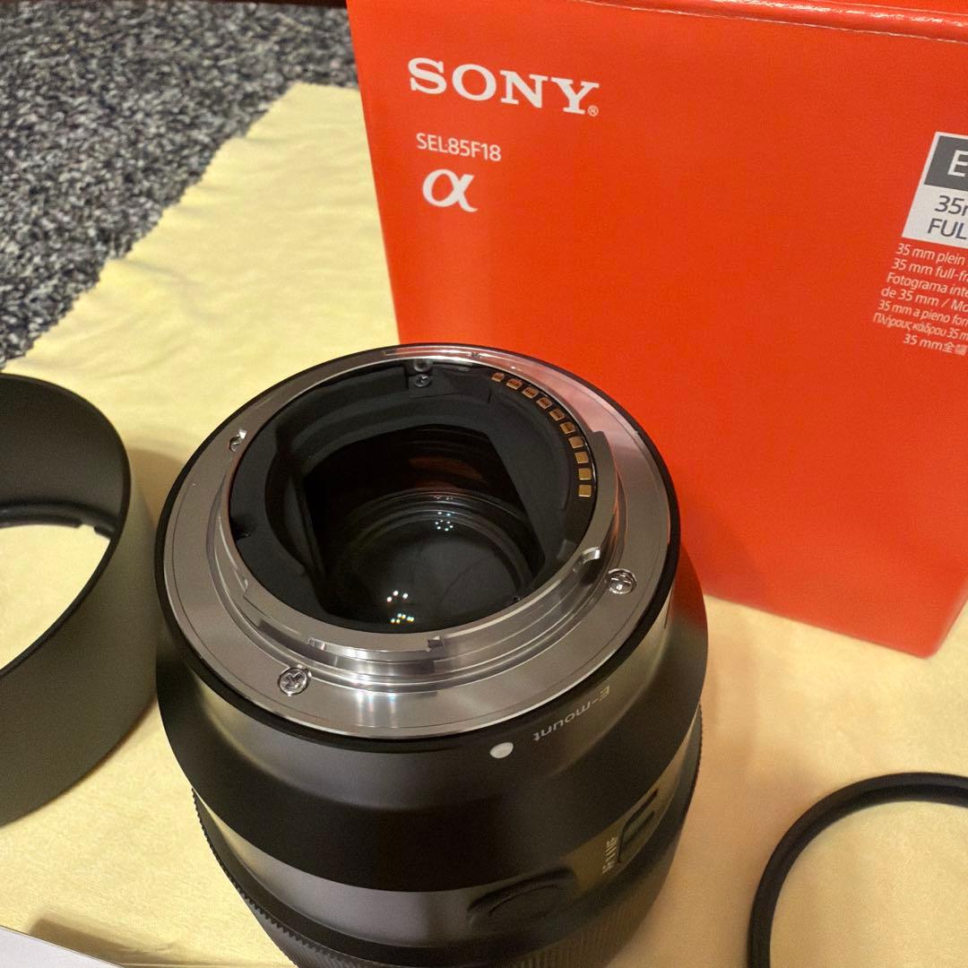 SONY FE85 F1.8 SEL85F18 フィルター付き