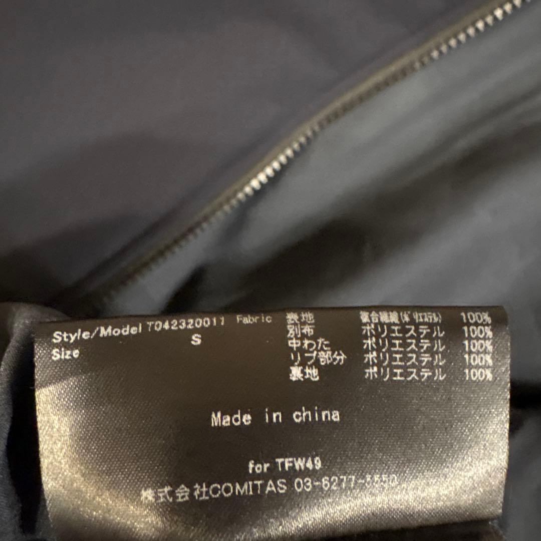 TFW49 ベリーウォームフルジップブルゾン ネイビー S