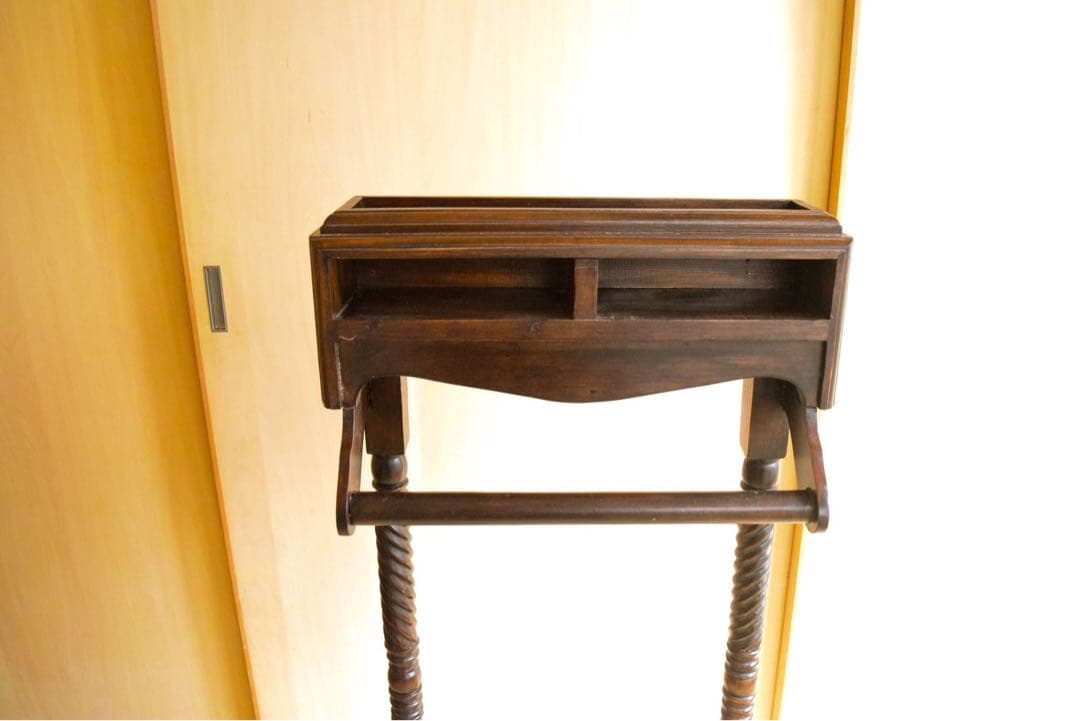 木製ハンガーラック 収納ボックス付き