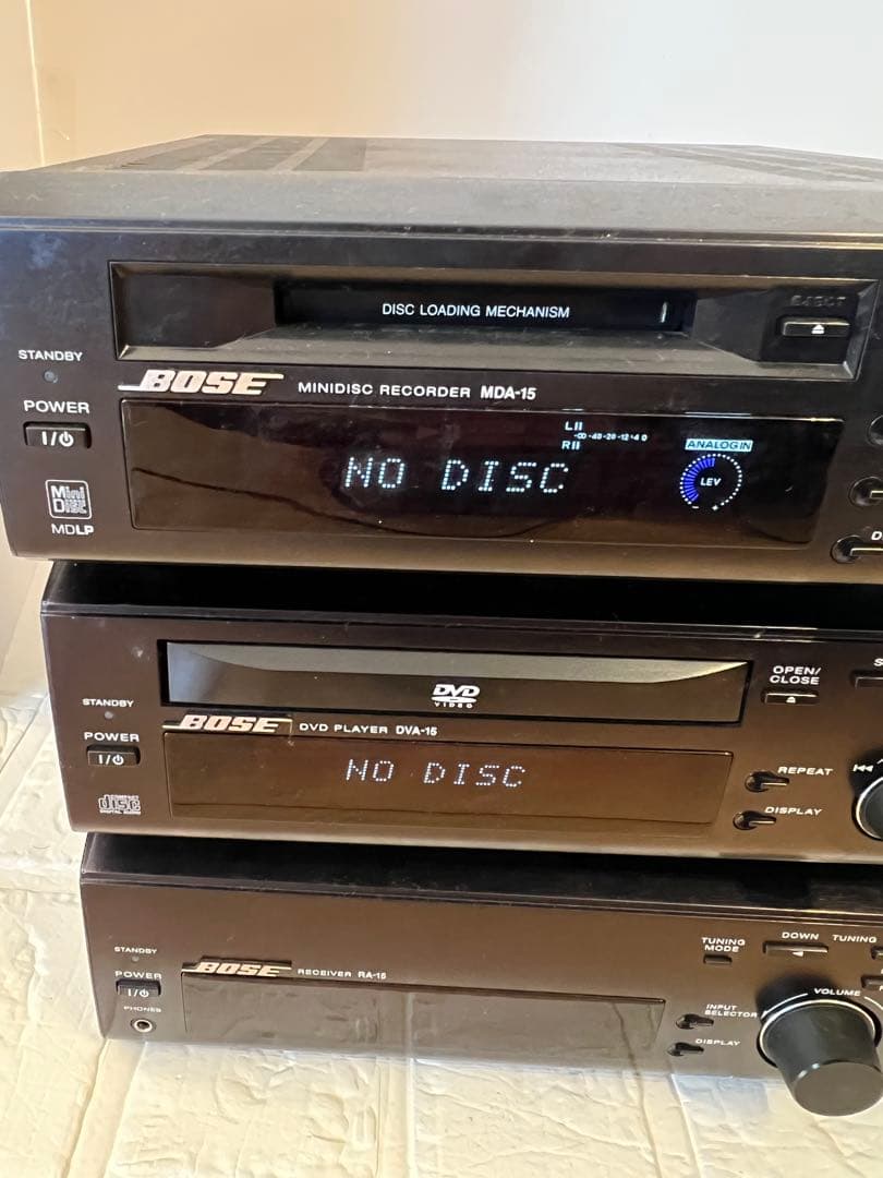 BOSE 高音質コンポセット RA-15/DVA-15/MDA-15 リモコン付