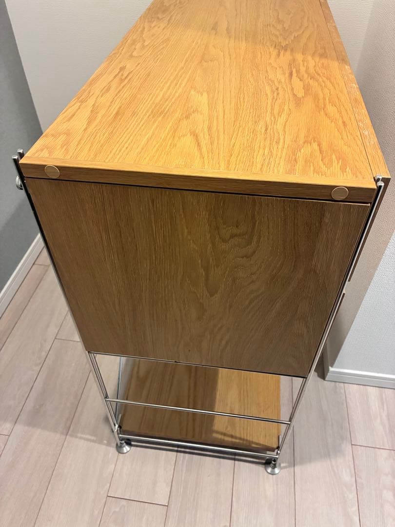 無印良品　ステンレスユニットシェルフ　引き出し付き