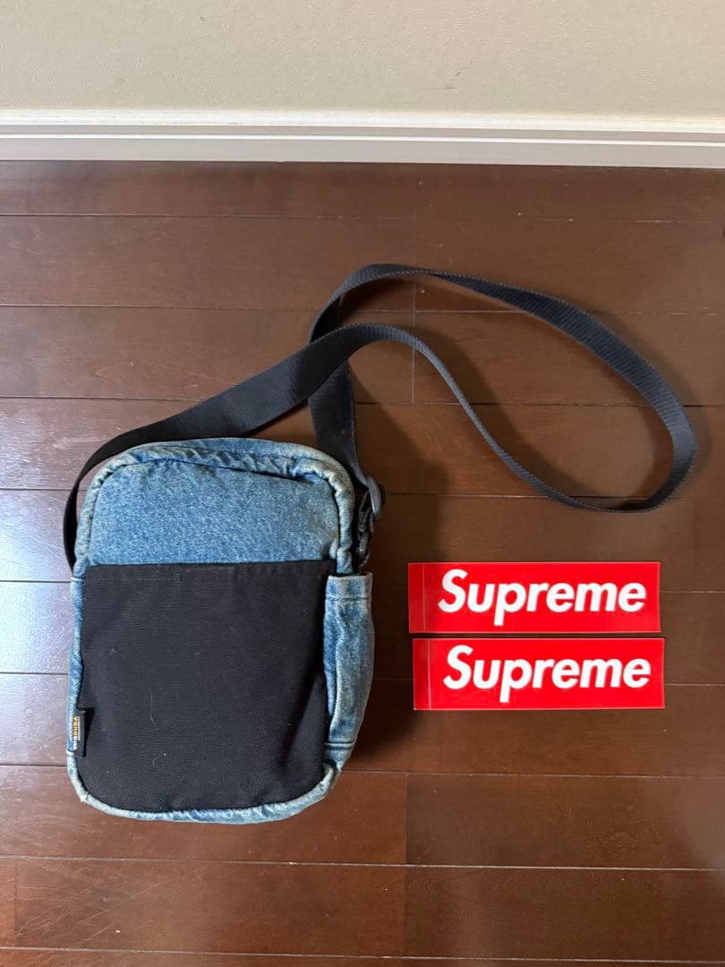 国内正規品 supreme デニム ショルダー バッグ シュプリーム ブルー