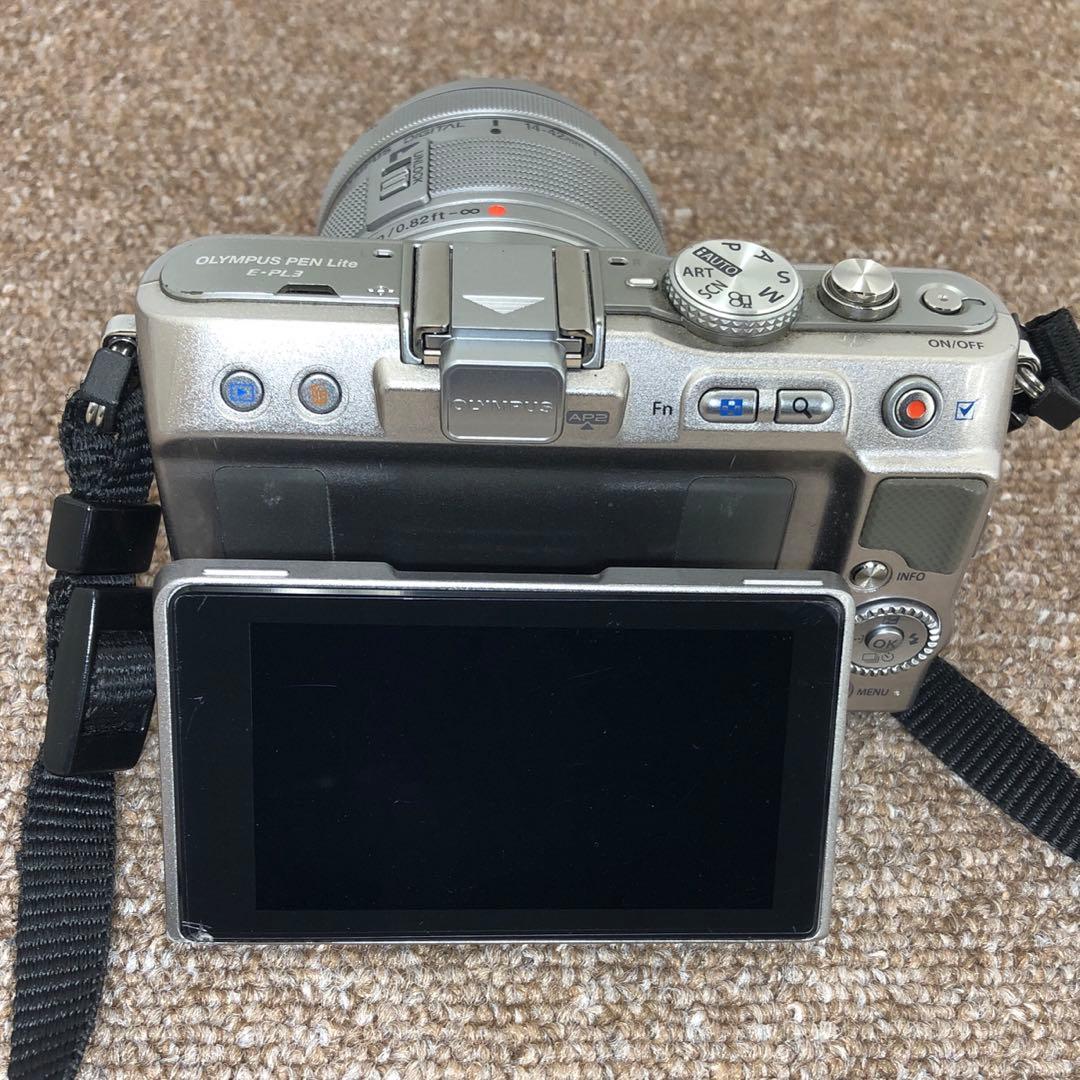 カメラ OLYMPUS PEN Lite E-PL3 レンズ付 フラッシュ付属