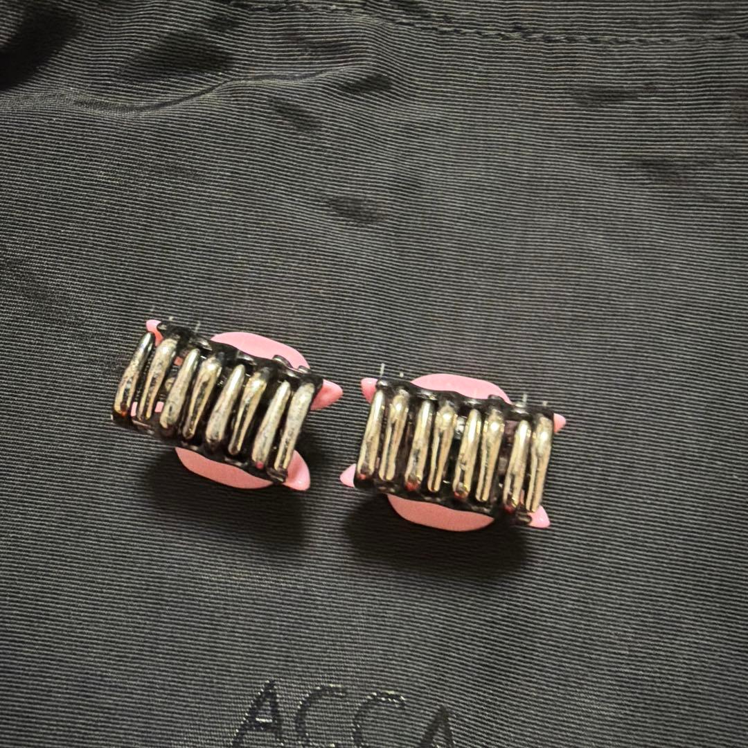 acca バービークリップ　ピンク　ピンクブラック　セット　バラ売り可