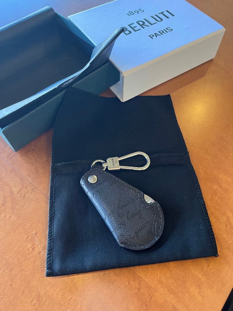 Berluti ブラック レザー シューホーン