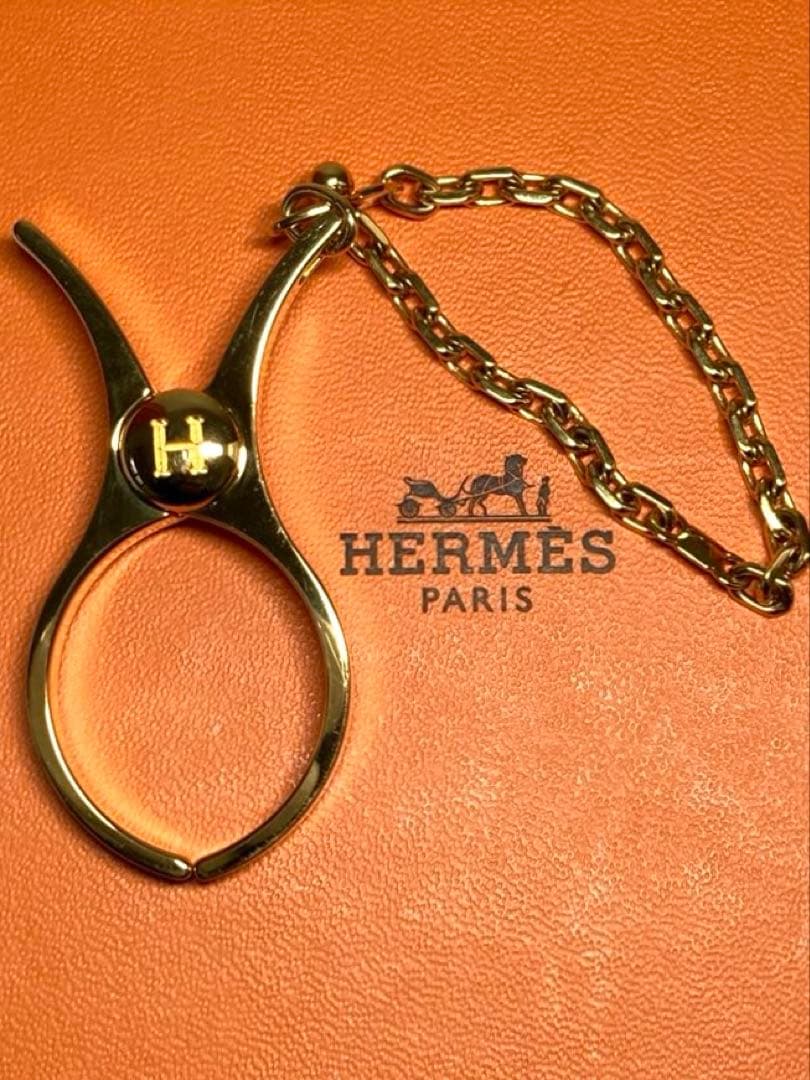 美品　HERMES エルメス　フィルー　ゴールド金具　グローブホルダー　チャーム