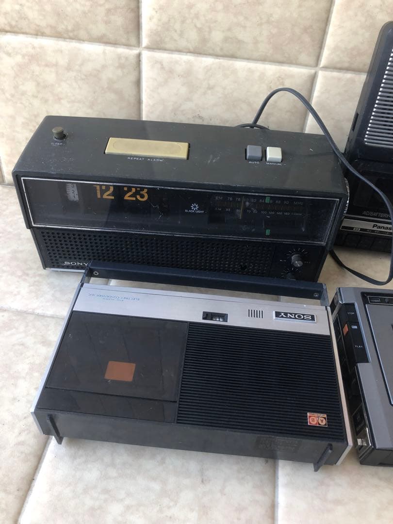 SONYカセットテープレコーダTC‐1150などまとめ5台ジャンク(G20)