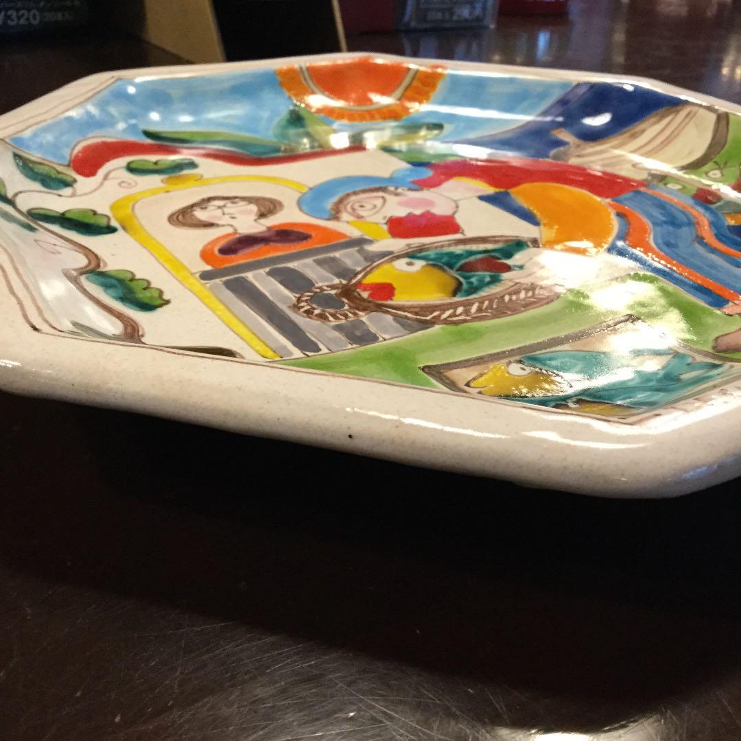 デシモーネ   八角形  絵皿   新品未使用    本物