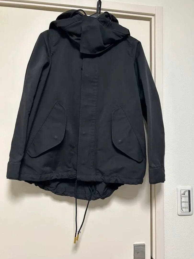 ザリラクス　フード付き モッズコート　黒　34サイズ　ユナイテッドアローズ 購入