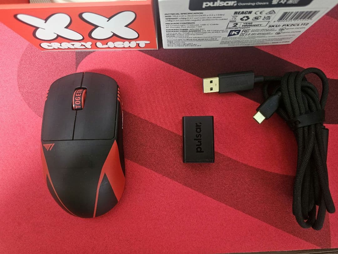 マウス・トラックボール T1 EditionX2 CrazyLight Mini