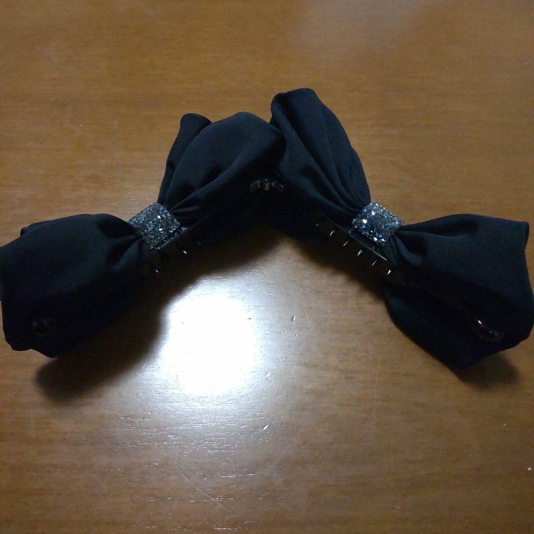 コンプレックスビズ ラフィネリボン バナナクリップ(ブラック)