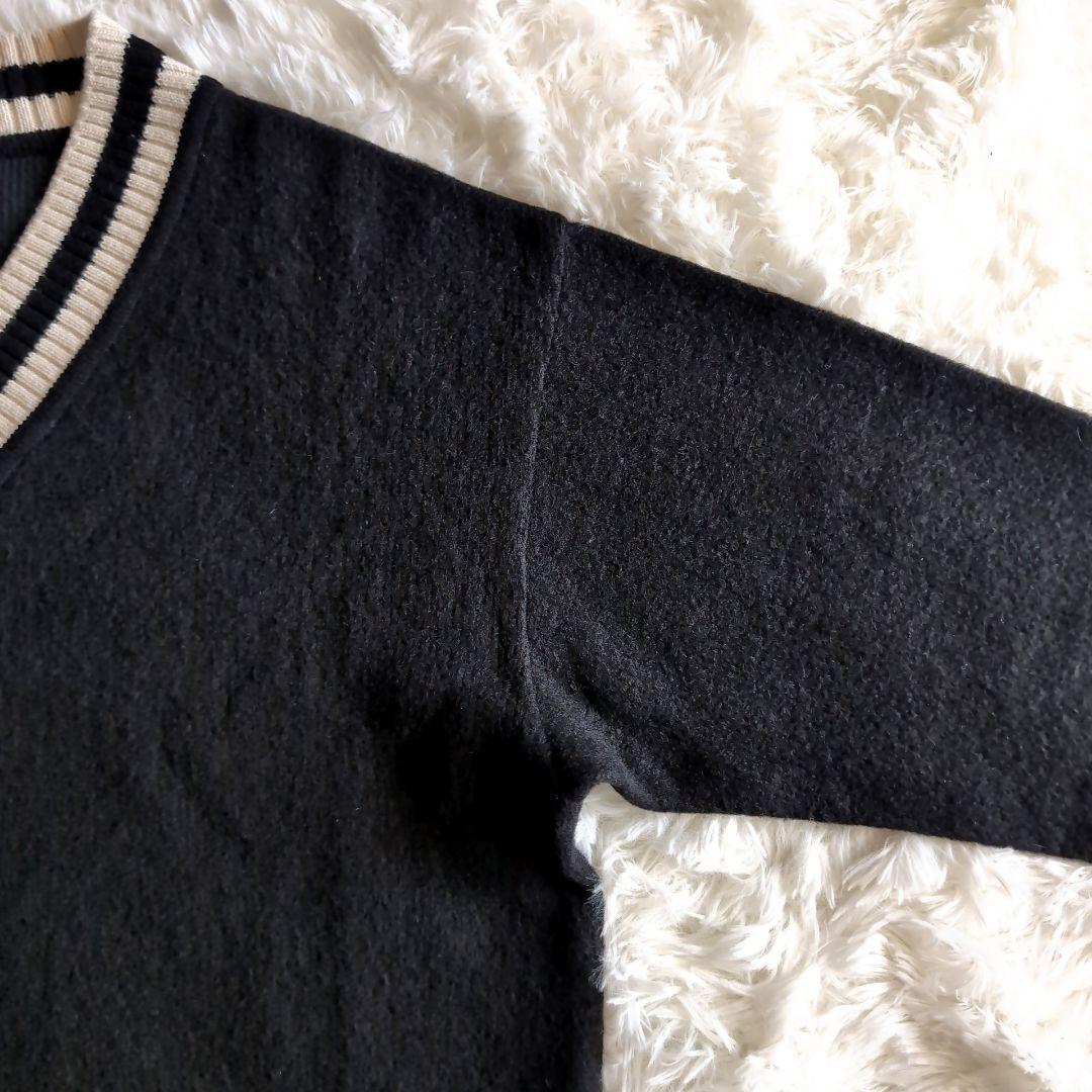 美品 マッキントッシュ カシミヤ混 チルデンニット セーター M ブラック