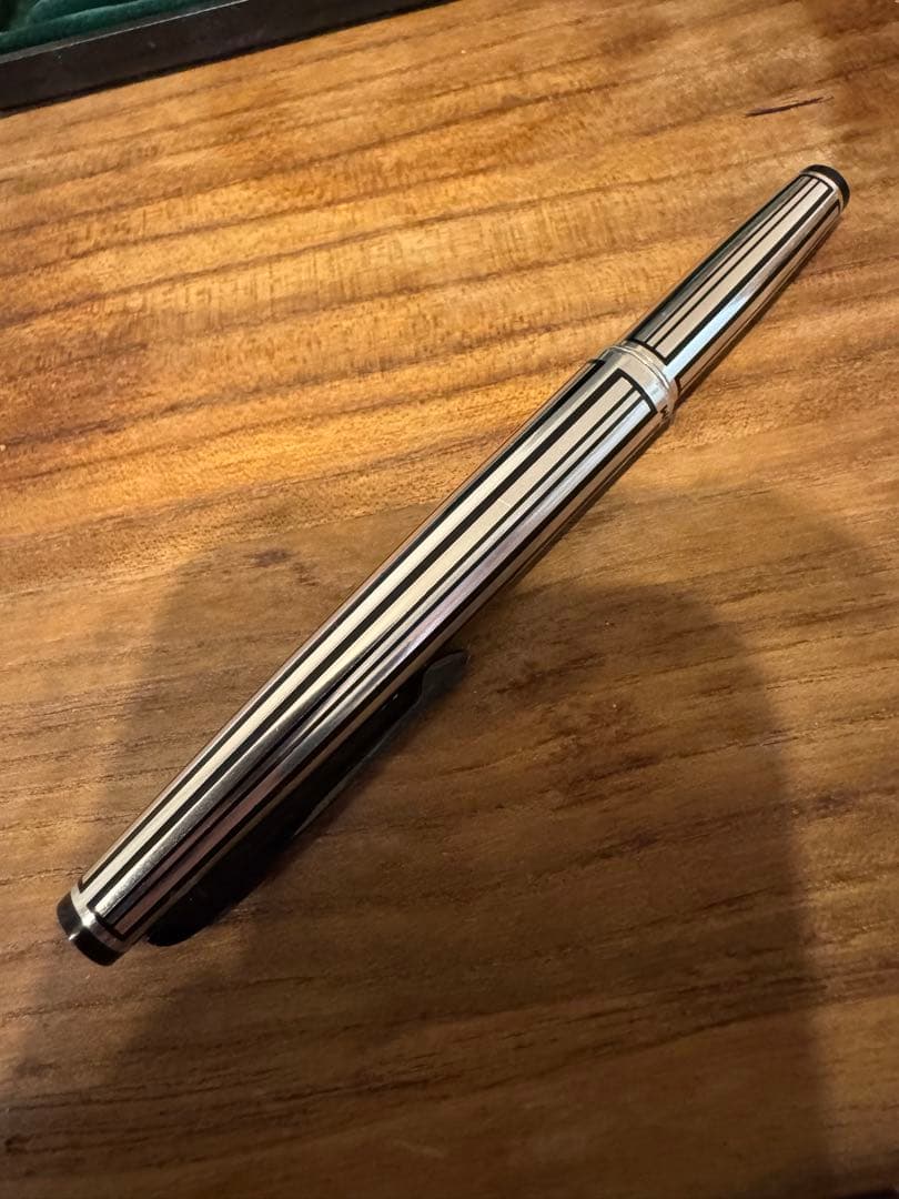 PLATINUM プラチナ万年筆 18K-WG金ペン 箱付美品 750