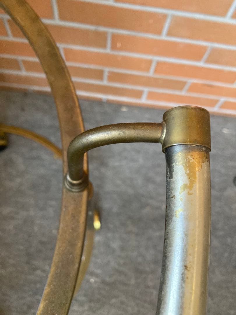 キッチンワゴン　ガーデニング雑貨アンティーク　フラワースタンド　ジャンクガーデン