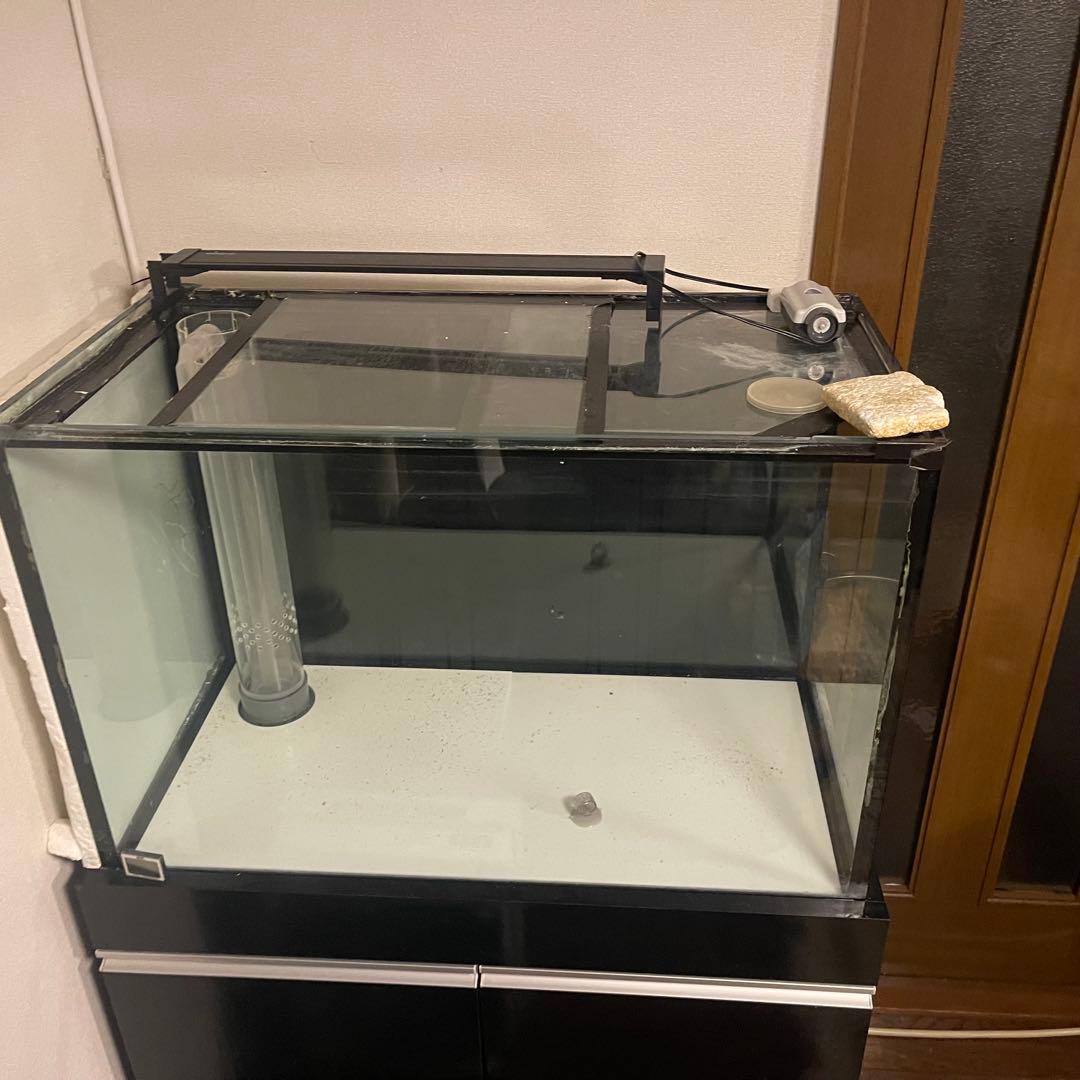 900 アクリル水槽　オーバーフロー 大型水槽 & キャビネット水槽台