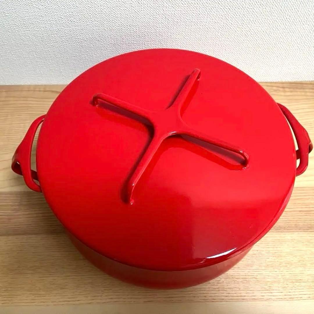 希少！中古【DANSKダンスク】コベンスタイル　両手鍋２６ｃｍ　チリレッド