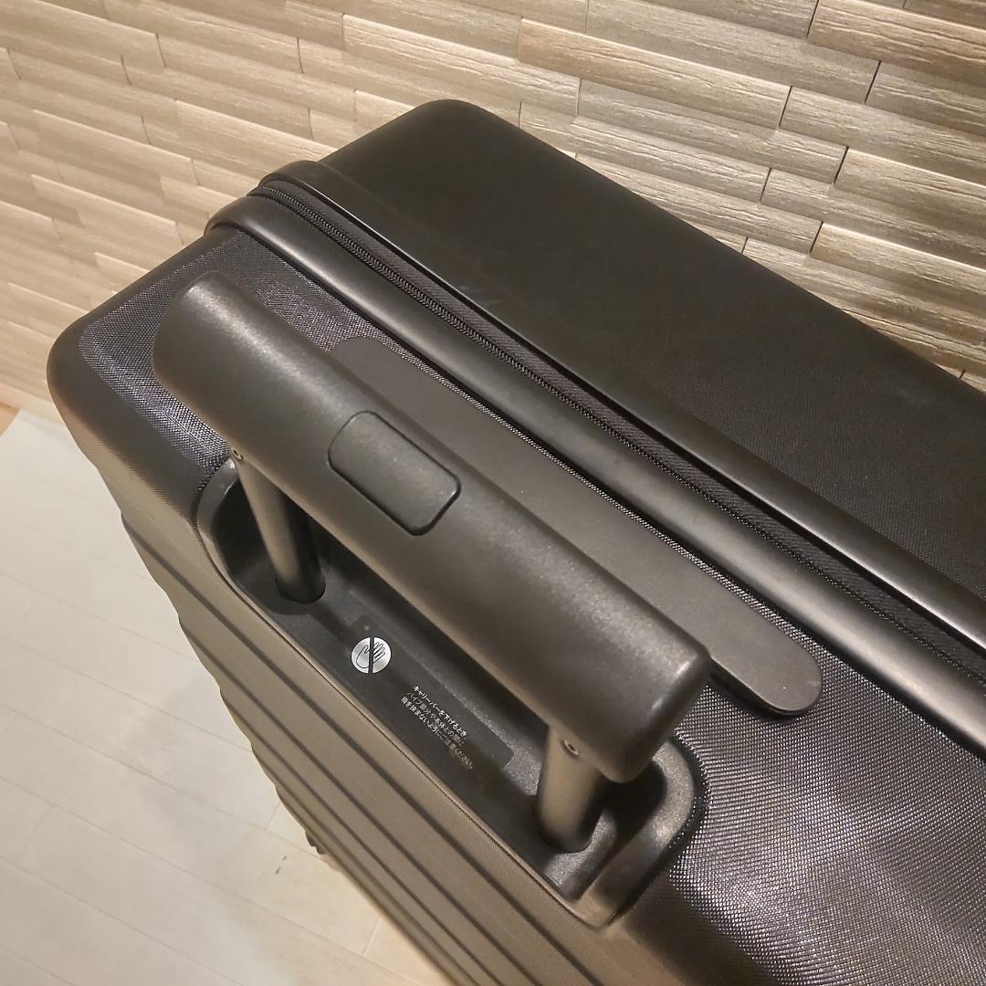 無印良品 バーの高さを自由に調節できる キャリーケース 63L ブラック