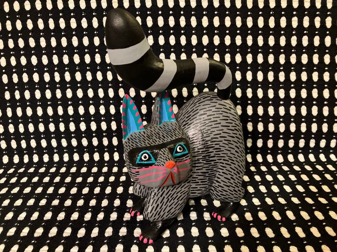 メキシコ オアハカ ウッドカービング アライグマ エドゥアルド・ヒメネス