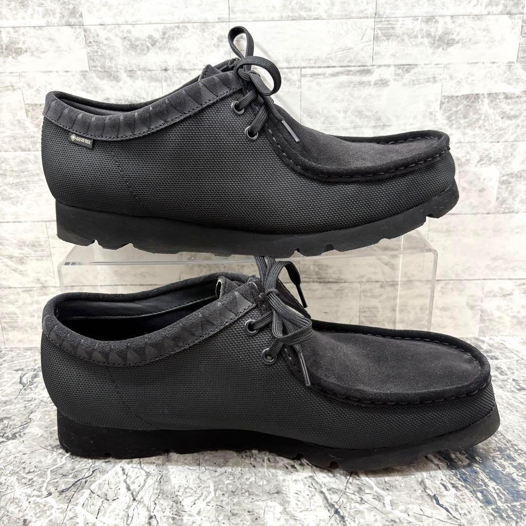 美品 クラークス ネイバーフッド ワラビー ゴアテックス 28 ブラック コラボ