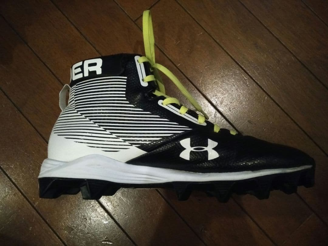 アンダーアーマー　アメリカンフットボール　アメフト　スパイク　25cm