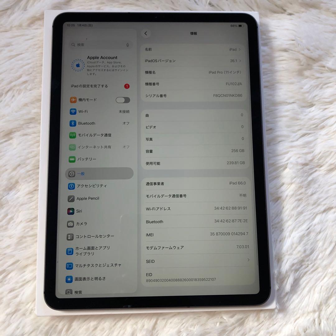 【年始割】iPad Pro 11インチ 第1世代 256GB 【すぐ発送】