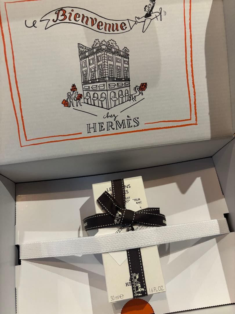 エルメス★クレームレマン★ハンドクリーム★新品未開封★メッセージカード.リボン付