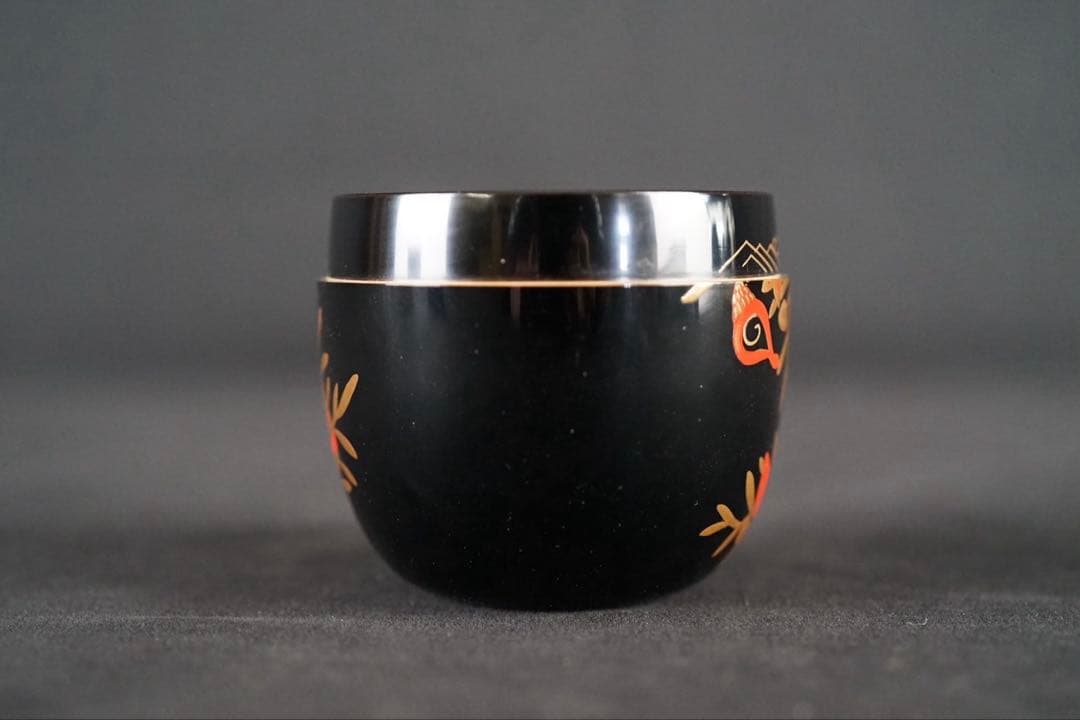 中村宗悦 而妙斎好写 海松貝蒔絵 大棗 共箱 茶道具