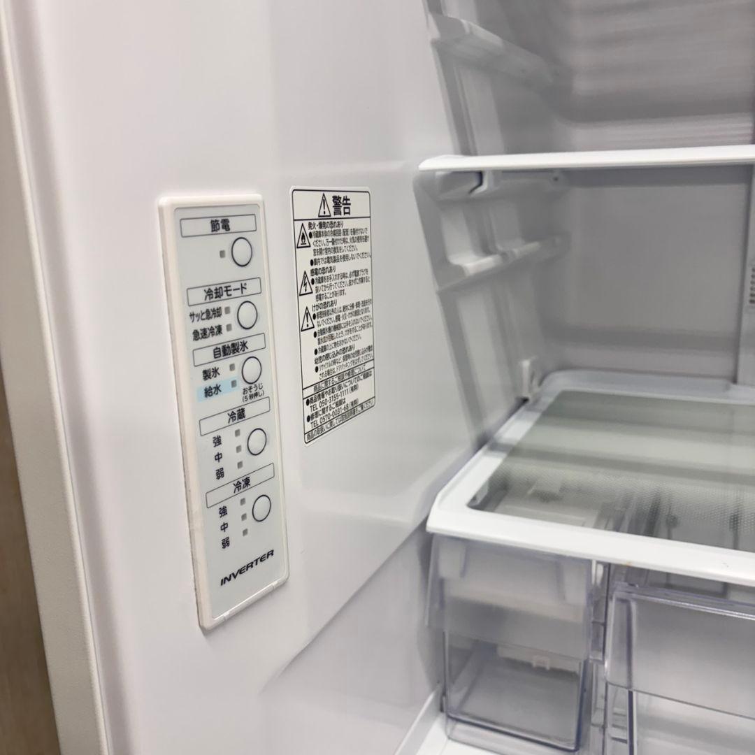 580日立　24年製　大型冷蔵庫　300L以上　自動製氷　小型　右開き　ホワイト