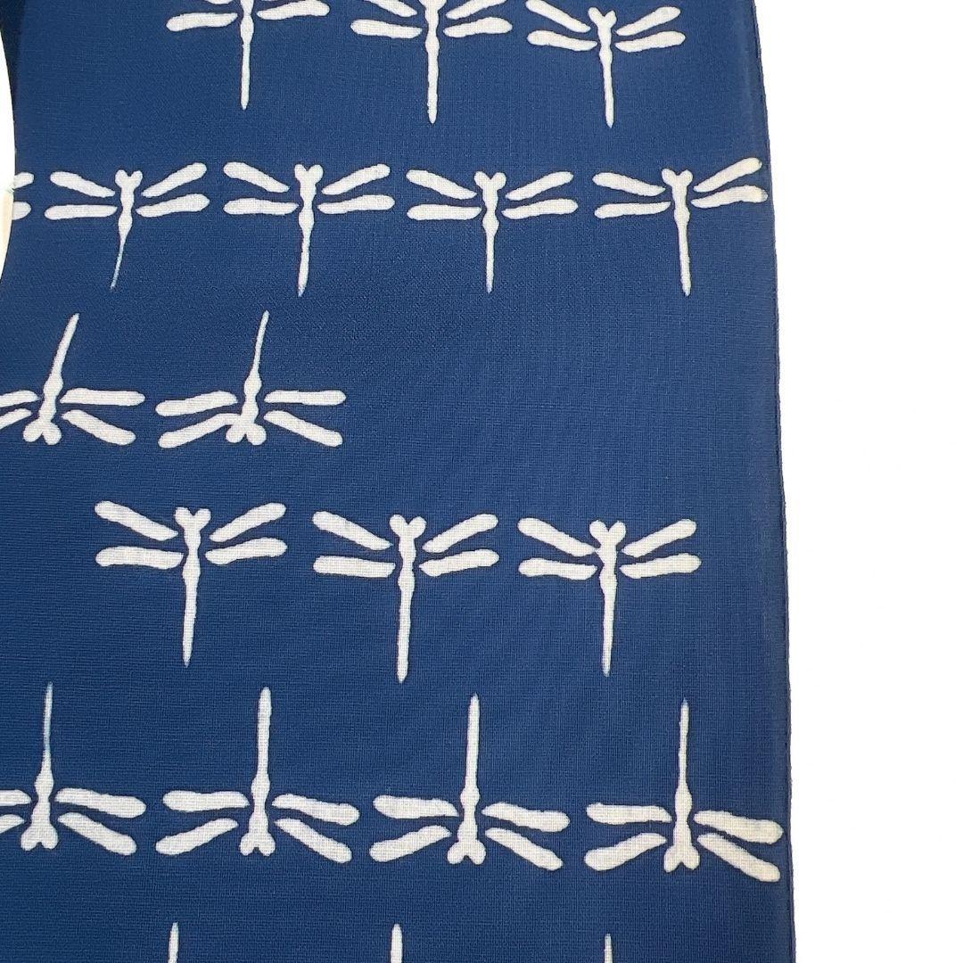 反物　浴衣　竺仙　藍染　蜻蛉　着尺　着物　082a u