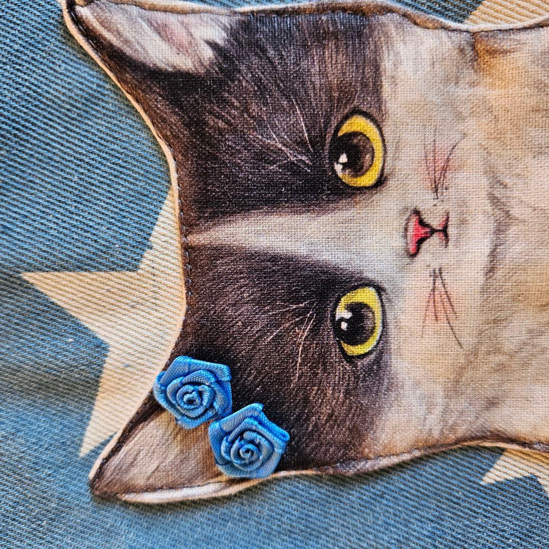 ♥2匹の仲良し猫ちゃんのトートバック&大きな苺バックセット　コヤンイサムチョン