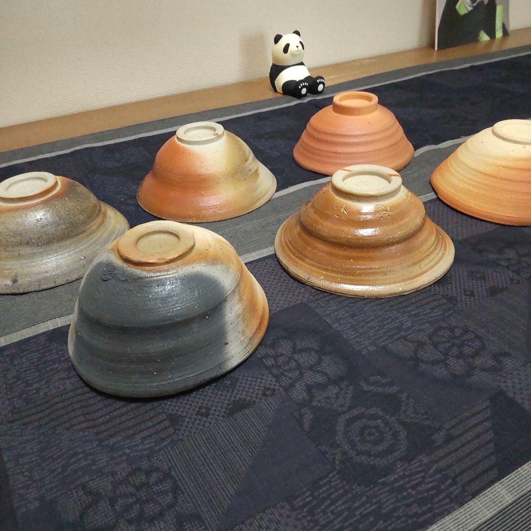 茶碗 色々 6ケ 備前焼 K