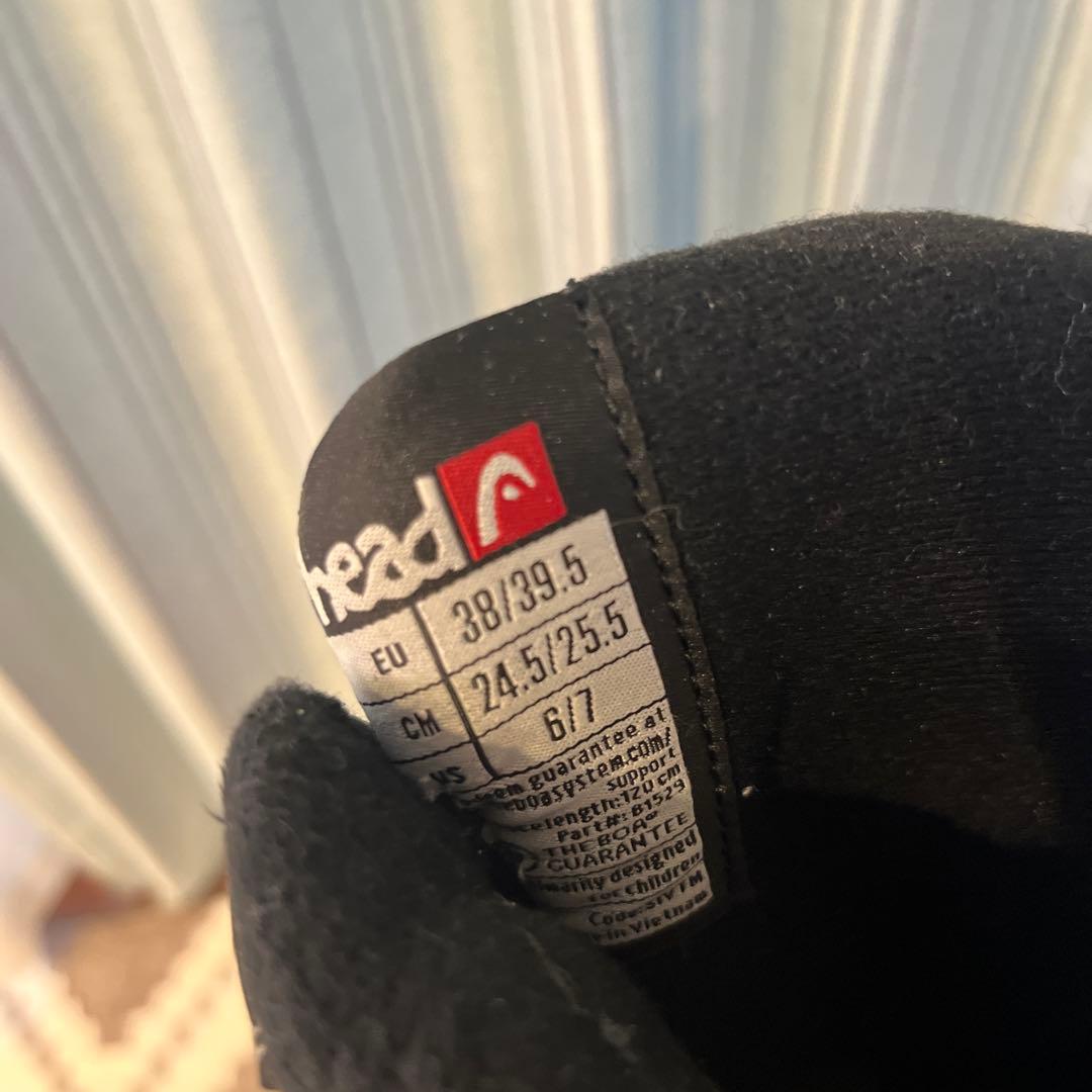 24.5㎝　head JR ヘッドブラック スノーボードブーツ