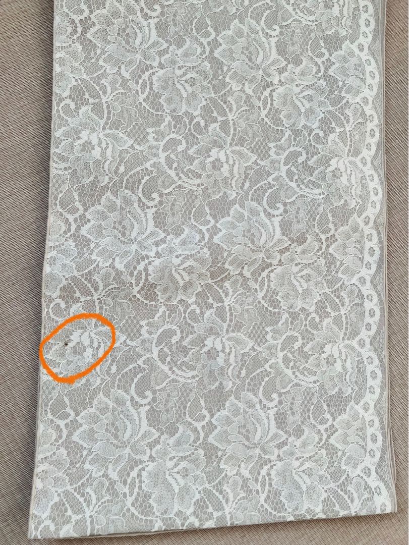 TSUBAKIAN ツバキ庵　兵児帯　ゴシックレース　スカラップ　グレージュ