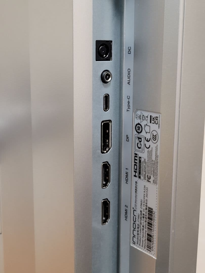 INNOCN 27M2U ミニLED 4K HDR1000ゲーミング モニター