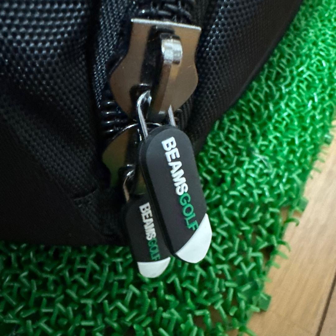 【美品】BEAMS GOLF ボストンバッグ シューズケース付き ブラック
