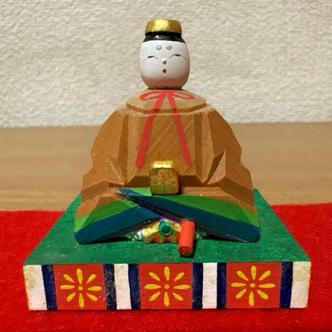 神泉　奈良一刀彫り五段雛人形セット