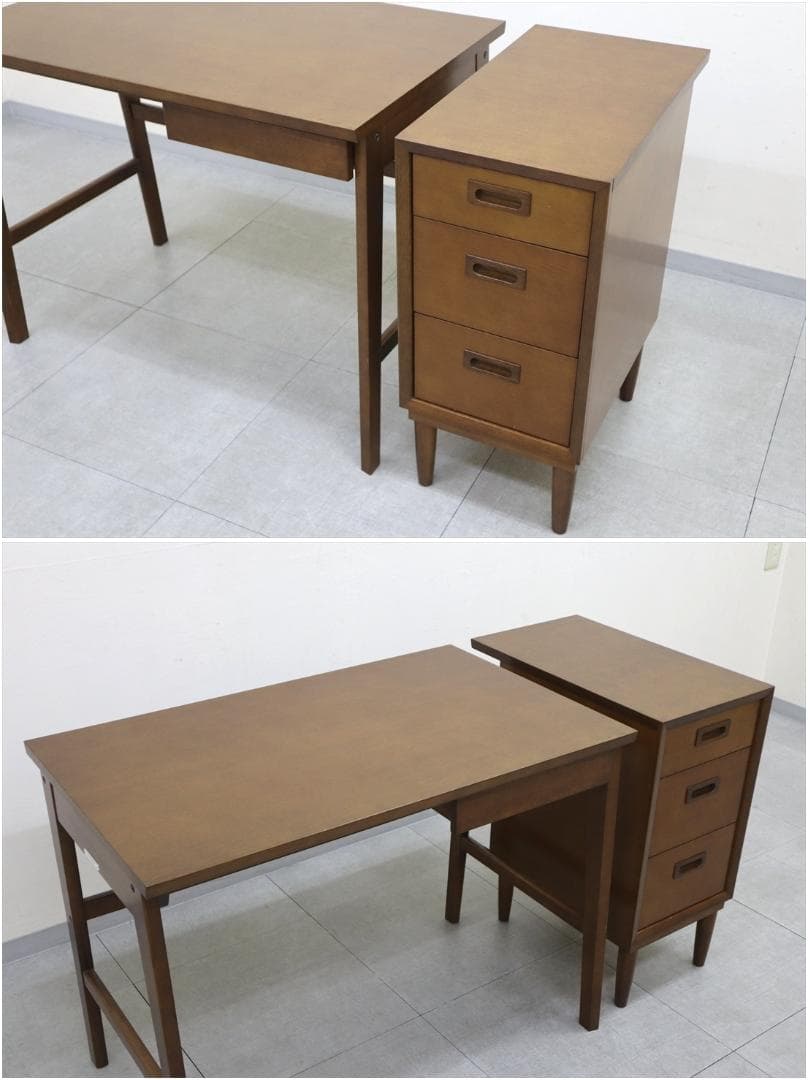 カリモク60 ロクマル デスク 平机 木製 オーク 書斎 (別チェスト購入必須)