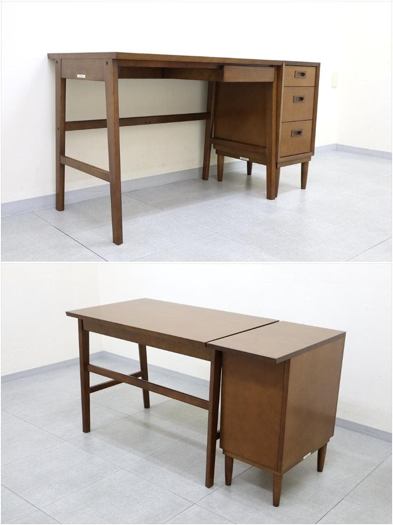 カリモク60 ロクマル デスク 平机 木製 オーク 書斎 (別チェスト購入必須)