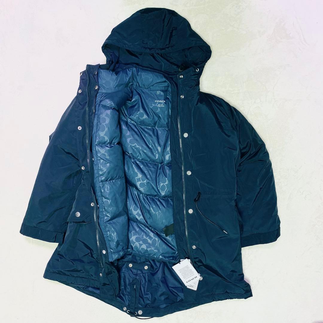 未使用タグ付 coach コーチ 2way モッズコート ダウンライナー 撥水