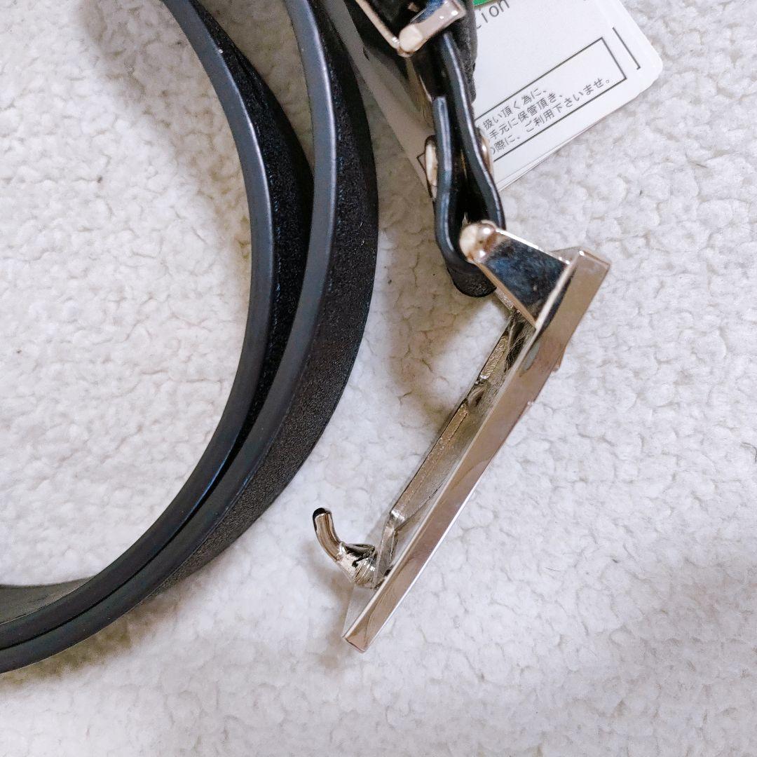 ダンスウィズドラゴン バックルベルト 黒 ゴルフウェア　ビシュー　スター　新品