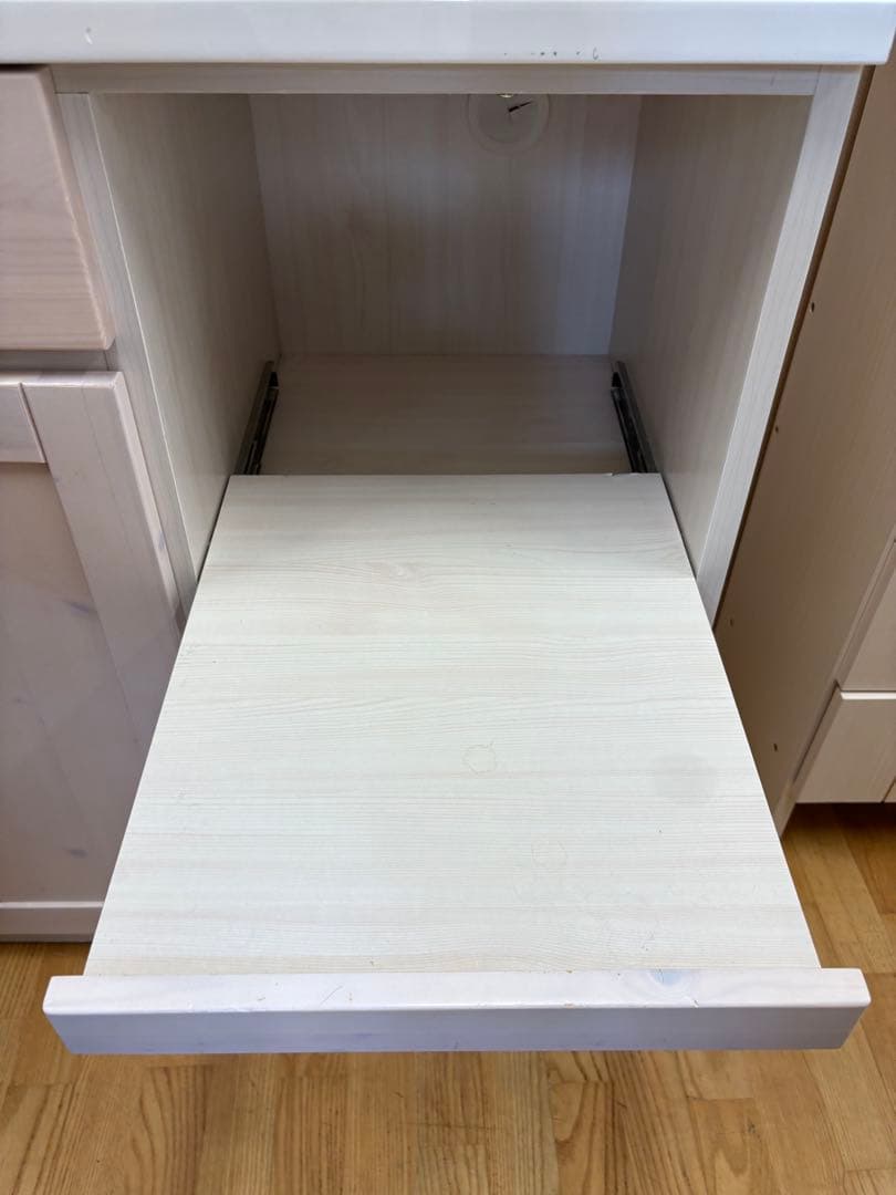 M084　スリム食器棚　食器棚　カップボード　上下分割可能　幅800mm