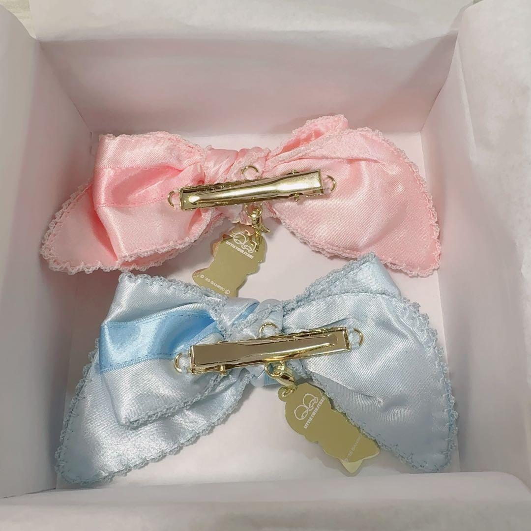 新品　ピンクハウス　リトルツインスターズ　キキララ　リボンクリップ2個セット