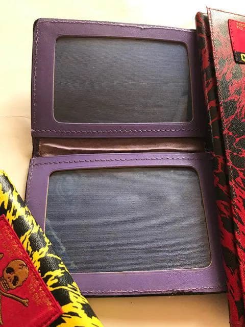 当時物 紫色 初期 クリームソーダ ヒョウ柄 パスケース パープル 豹柄 レア