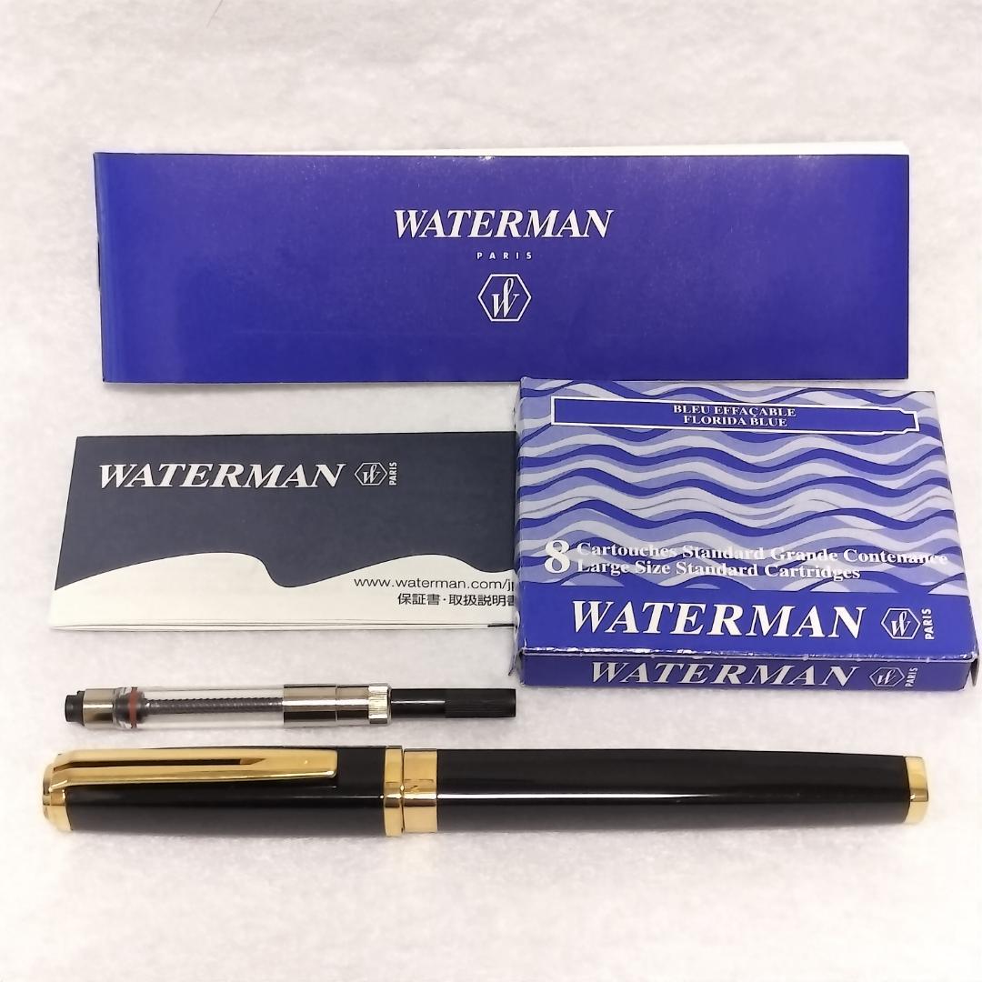 ウォーターマン 万年筆 エクセプション・スリム ブラック F 18K