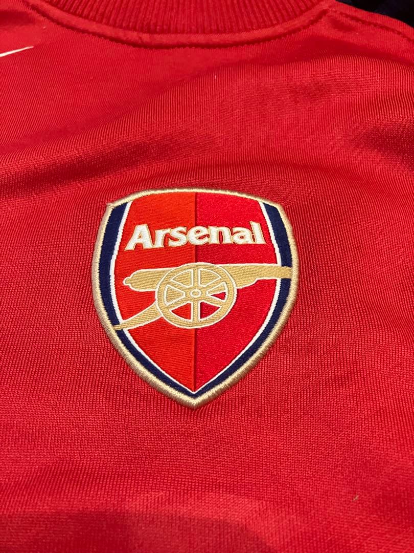 アーセナル Nike トレーニングスウェット 赤 古着　ナイキ　ドリルトップ