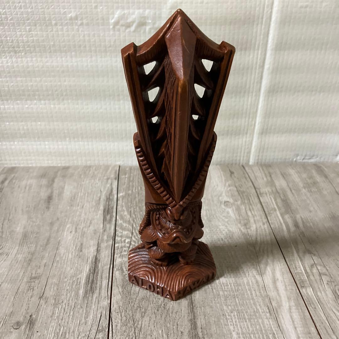 3F 【ヴィンテージ】Coco Joe's ハワイ ティキ像 置物 ALOHA