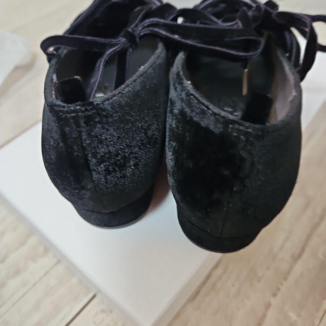 3cmスクエアレースアップパンプス